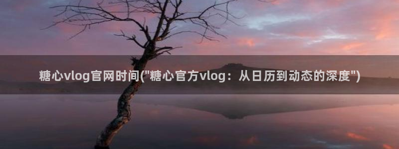 糖心vlog观看：糖心vlog官网时间(\